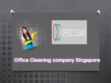 Professional Office Cleaning in Singapore