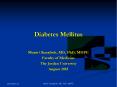 Diabetes Mellitus PowerPoint PPT Presentation