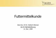 Futtermittelkunde
