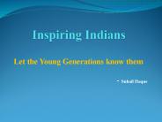 Inspiring Indians