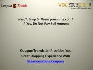 Wearyourshine Coupons