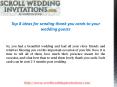Top 8 Thank you cards ideas for your wedding guests PowerPoint PPT Presentation