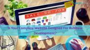 Is Your Company Website Designed for Business Development?