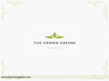 The Crown Green – Luxury Apartments in Hinjewadi, Pune