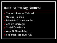 Railroad and Big Business
