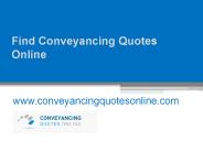 Find Conveyancing Quotes Online - www.conveyancingquotesonline.com