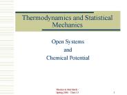Thermodynamics and Statistical Mechanics