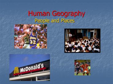 Human Geography