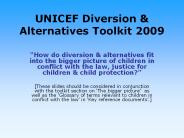 UNICEF Diversion