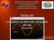 TEMA III MODULACION POR CODIFICACI