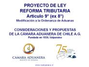 PROYECTO DE LEY REFORMA TRIBUTARIA Art