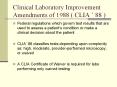 Clinical Laboratory Improvement Amendments of 1988 ( CLIA  PowerPoint PPT Presentation