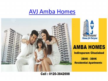 New Project AVJ Amba Homes |AVJ Group
