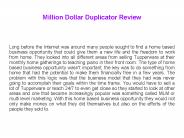 Million Dollar Duplicator System Review
