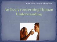 An Essay Concerning Human Understanding