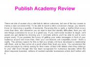 Publish Academy System Review