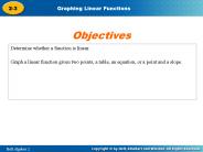 Determine whether a function is linear.