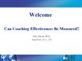 Can Coaching Effectiveness Be Measured? PowerPoint PPT Presentation