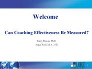 Can Coaching Effectiveness Be Measured?