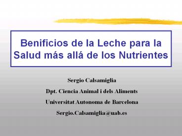 Benificios de la Leche para la Salud m