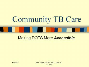 Community TB Care