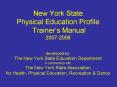 New York State Physical Education Profile Trainer PowerPoint PPT Presentation