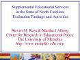 Supplemental Educational Services in the State of North Carolina: Evaluation Findings and Activities PowerPoint PPT Presentation