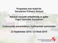 Proposed new build for Gorseinon Primary School Adeilad newydd arfaethedig ar gyfer Ysgol Gynradd Gorseinon  Community presentation / Cyflwyniad cymunedol 23 September 2015 / 23 Medi 2015 PowerPoint PPT Presentation