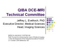 QIBA DCE-MRI Technical Committee