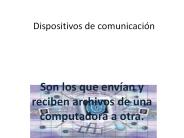 Dispositivos de comunicaci