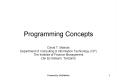 Programming Concepts PowerPoint PPT Presentation