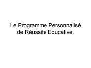 Le Programme Personnalis