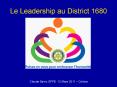 Le Leadership au District 1680 PowerPoint PPT Presentation