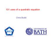 101 uses of a quadratic equation
