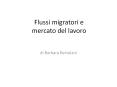 Flussi migratori e mercato del lavoro PowerPoint PPT Presentation