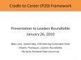 Cradle to Career (P20) Framework PowerPoint PPT Presentation