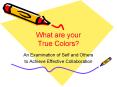 What are your True Colors? PowerPoint PPT Presentation