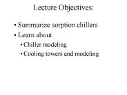 Lecture Objectives: