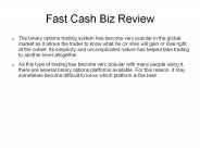 Fast Cash Biz Software Review