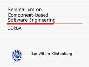 Seminarium on Component-based Software Engineering