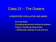 Class 22 -- The Oceans PowerPoint PPT Presentation