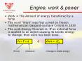 Work = The Amount of energy transferred by a force PowerPoint PPT Presentation