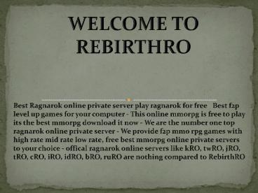 ragnarok online - ragnarok - ragnarok private server