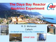 The Daya Bay Reactor Neutrino Experiment
