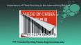 Importance of China Sourcing in the International Market PowerPoint PPT Presentation