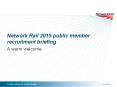 Network Rail 2015 public member recruitment briefing PowerPoint PPT Presentation