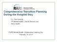 Comprehensive Transition Planning During the Hospital Stay PowerPoint PPT Presentation
