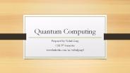 Quantum Computing