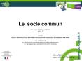 Le socle commun PowerPoint PPT Presentation