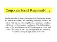 Corporate Social Responsibility PowerPoint PPT Presentation